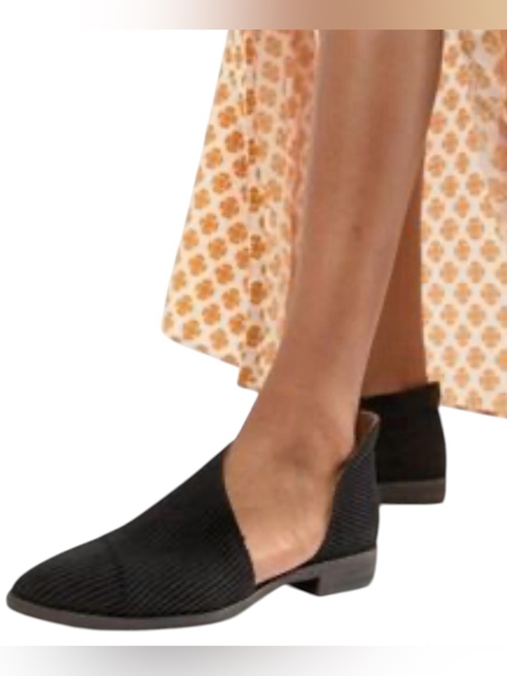 Free People Black Corduroy Royale Flats size 36
